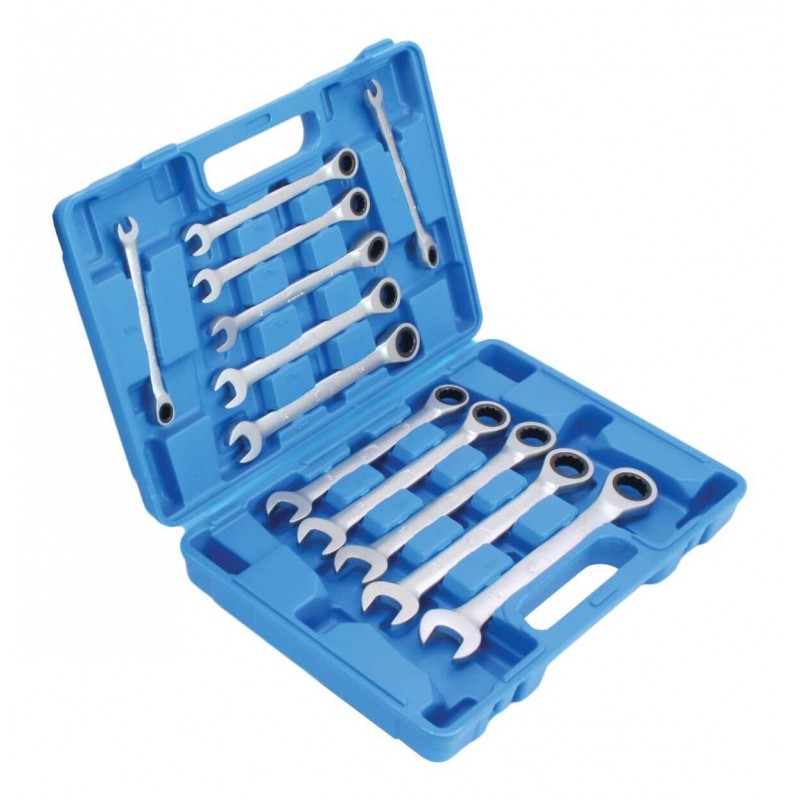 Ratschen- Ringmaul- Schlüssel- Satz 12-tlg. 8-19mm