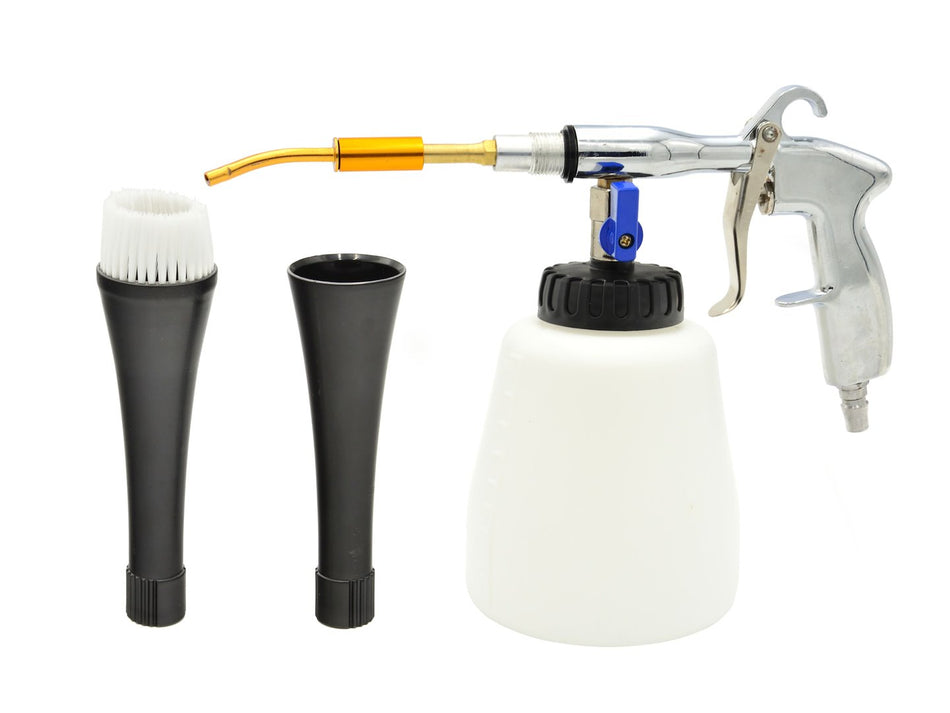 Druckluft-Reinigungspistole 1 Liter Tank 3x Aufsatz