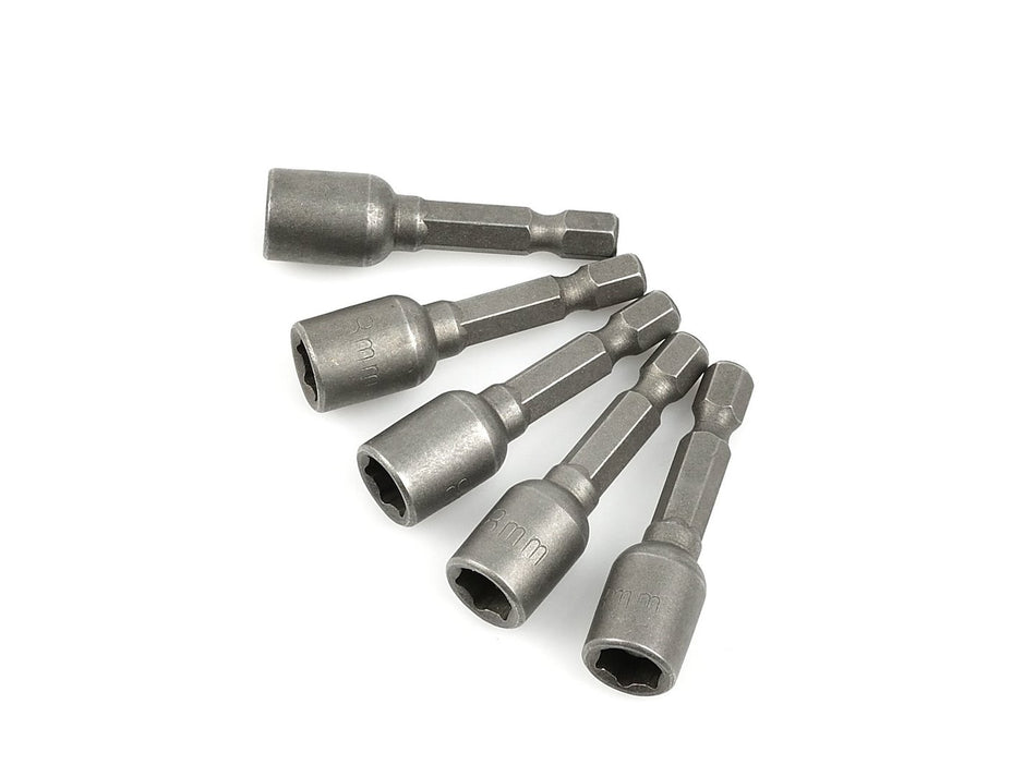 Stecknuss Bitsatz Stecknüsse für Akkuschrauber Bohrmaschine 5-tlg. 8mm magnetisch